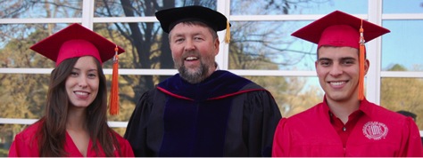 Graduates and Professor